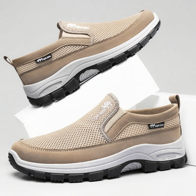 Zapatillas deportivas ortopédicas de malla: con soporte para el arco del pie, que alivia el dolor; amortiguación suave.