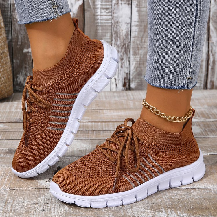 Zapatillas deportivas ortopédicas de malla: con soporte para el arco del pie, que alivia el dolor; amortiguación suave.