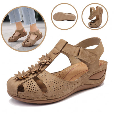 Sandalias con protección para los dedos: con soporte para el arco plantar, que alivia el dolor; ligeras y con amortiguación.