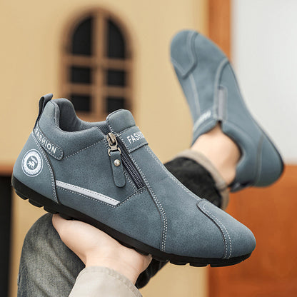 Zapatos ortopédicos cómodos: soporte ergonómico del arco plantar que alivia el dolor; horma ancha que no aprieta el pie.