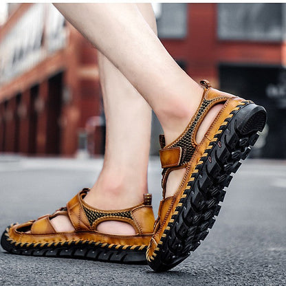 Sandalias antideslizantes con puntera protectora: con soporte para el arco del pie, que alivia el dolor; ligeras y con amortiguación.