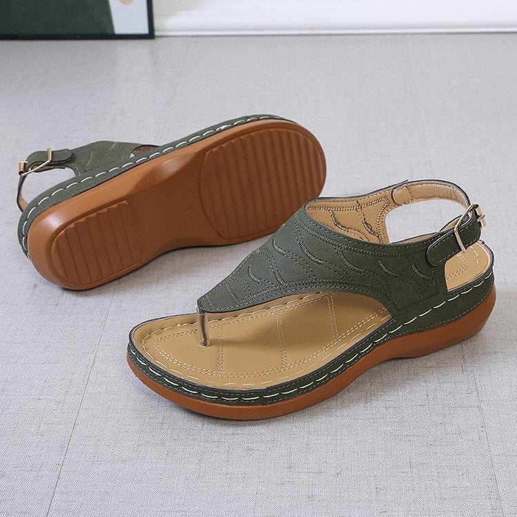 Sandalias ortopédicas ergonómicas — Con soporte para el arco que ayuda a aliviar el dolor de pies, estabilizar el talón y reducir la inestabilidad al caminar