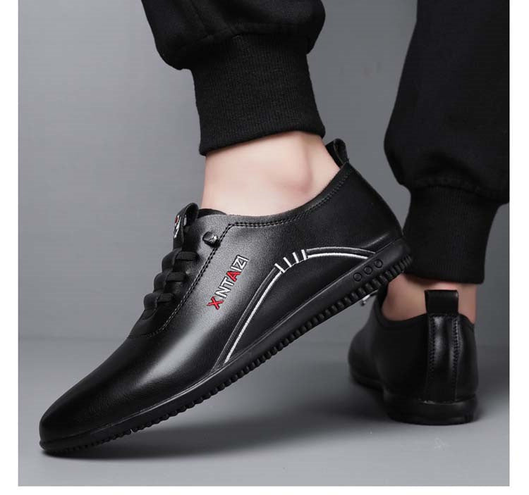 Zapatos ergonómicos con plantilla ortopédica de piel — Piel de vacuno italiana de primera calidad con soporte para el arco, que ayuda a aliviar el dolor de pies