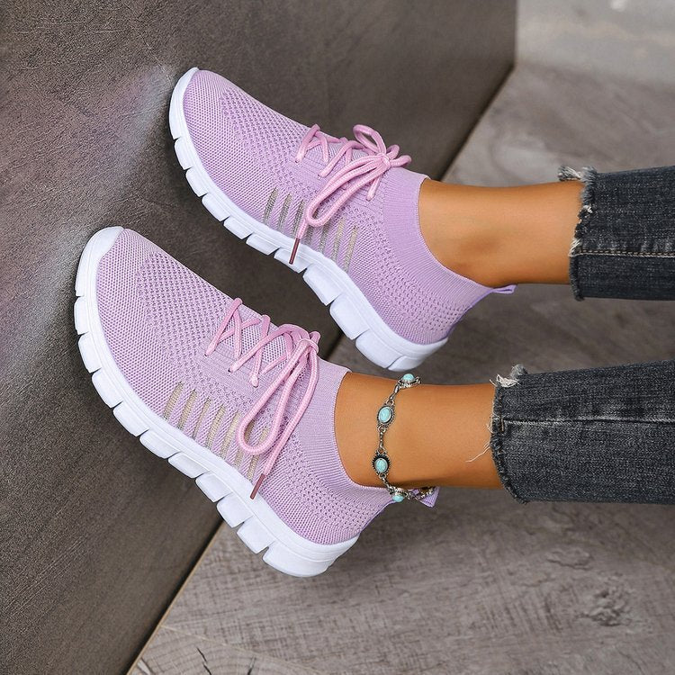 Zapatillas deportivas ortopédicas de malla: con soporte para el arco del pie, que alivia el dolor; amortiguación suave.