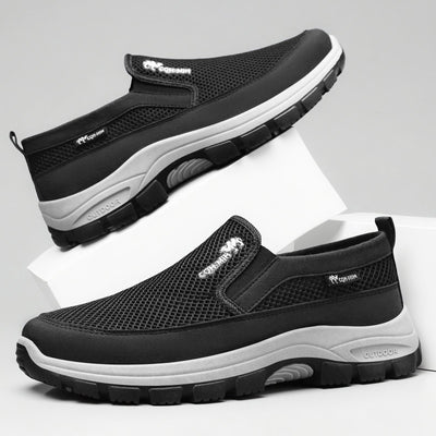 Zapatillas deportivas ortopédicas de malla: con soporte para el arco del pie, que alivia el dolor; amortiguación suave.