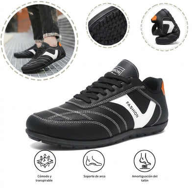 Zapatos deportivos ortopédicos casuales — con soporte para el arco plantar, combinan estilo y comodidad