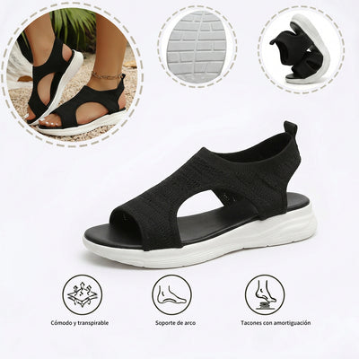 Sandalias ortopédicas de punto — con soporte para el arco plantar para caminar con comodidad