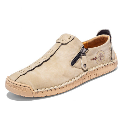 Zapatos ergonómicos con plantilla ortopédica de piel: piel de vacuno italiana de primera calidad, soporte para el arco y alivio del dolor de pies