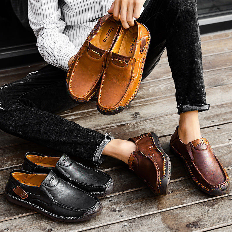 Zapatos ortopédicos cómodos: fabricados con piel de vacuno italiana, con soporte para el arco plantar para aliviar el dolor; ligeros y con amortiguación.