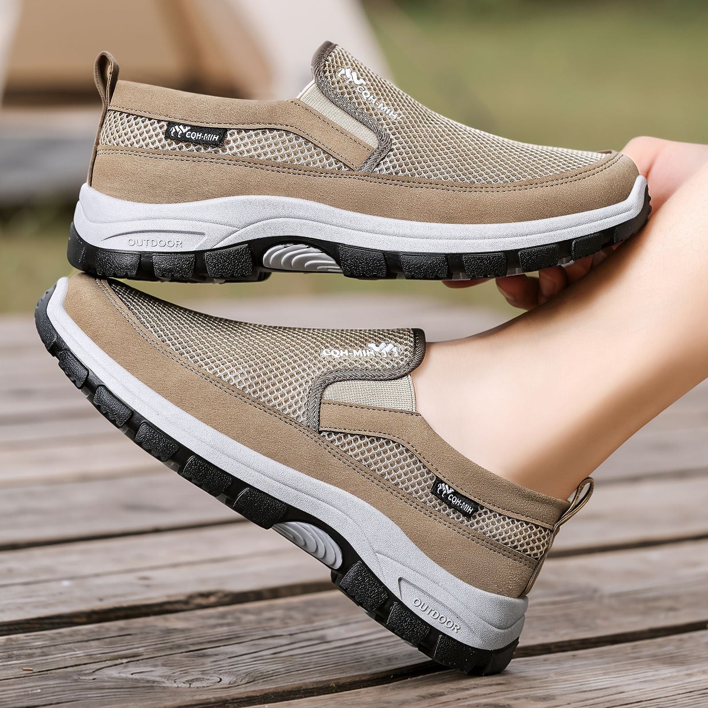 Zapatillas deportivas ortopédicas de malla: con soporte para el arco del pie, que alivia el dolor; amortiguación suave.