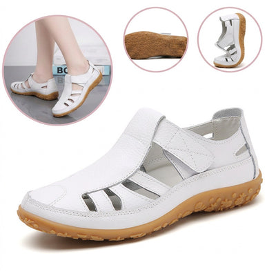Sandalias con protección para los dedos: con soporte para el arco plantar, que alivia el dolor; ligeras y con amortiguación.
