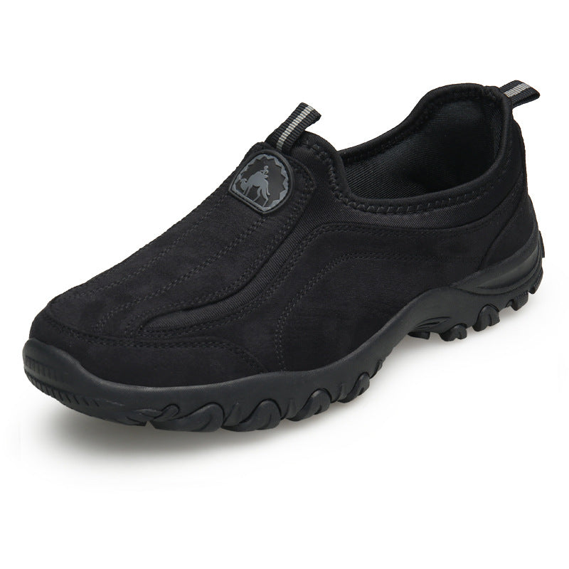 Zapatos ortopédicos cómodos de ante: con soporte para el arco plantar, para aliviar el dolor