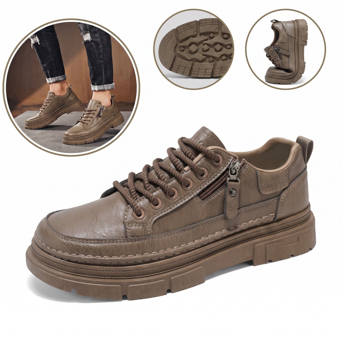Zapatos ergonómicos con plantilla ortopédica de piel: piel de vacuno italiana de primera calidad, soporte para el arco, estabilidad en el talón y alivio del dolor en los pies