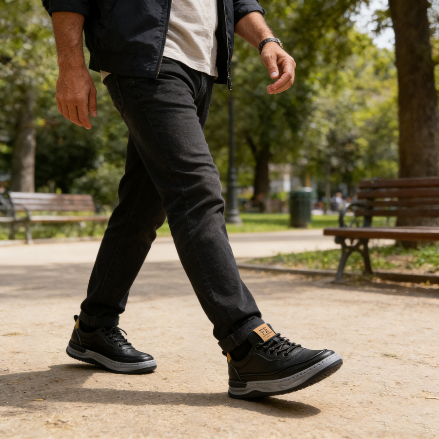 Zapatos ortopédicos cómodos: con soporte para el arco, alivian el dolor; suaves y amortiguadores.