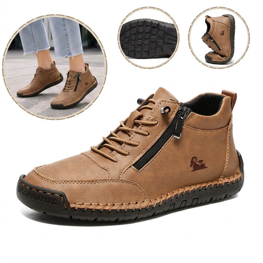 Zapatos ergonómicos con plantilla ortopédica de piel — Piel de vacuno italiana de primera calidad con soporte para el arco, que ayuda a aliviar el dolor de pies