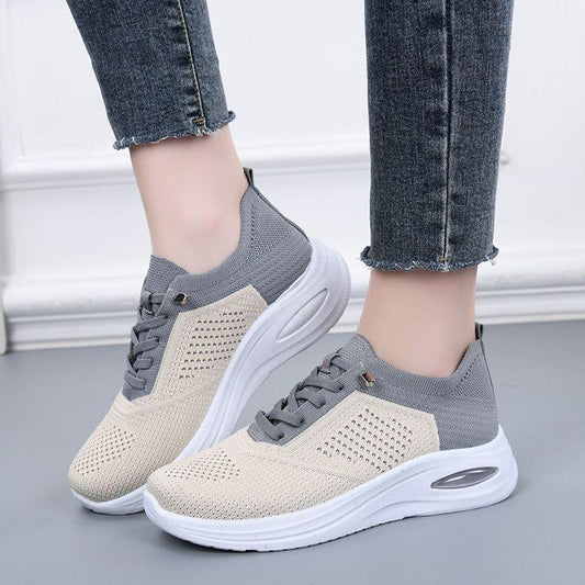 Zapatillas deportivas ortopédicas de malla: con soporte para el arco del pie, que alivia el dolor; amortiguación suave.