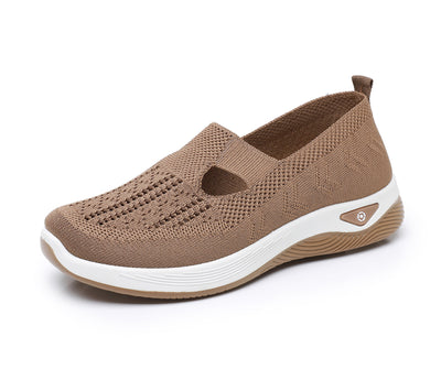 Zapatillas deportivas ortopédicas de malla: con soporte para el arco, alivian el dolor; amortiguación suave.