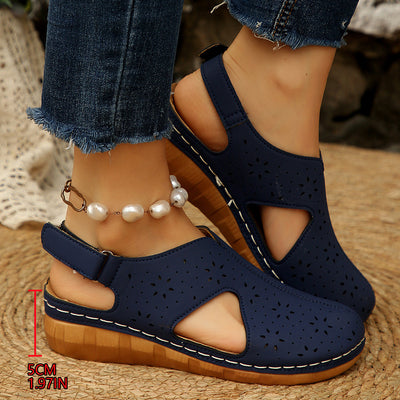 Sandalias con protección para los dedos: con soporte para el arco plantar, que alivia el dolor; ligeras y con amortiguación.