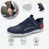 Zapatos ortopédicos cómodos: con soporte para el arco del pie, que alivian el dolor; ligeros, con amortiguación y exterior de piel impermeable.