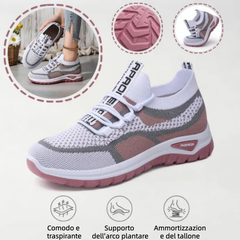 Zapatos correctores casuales en colores combinados