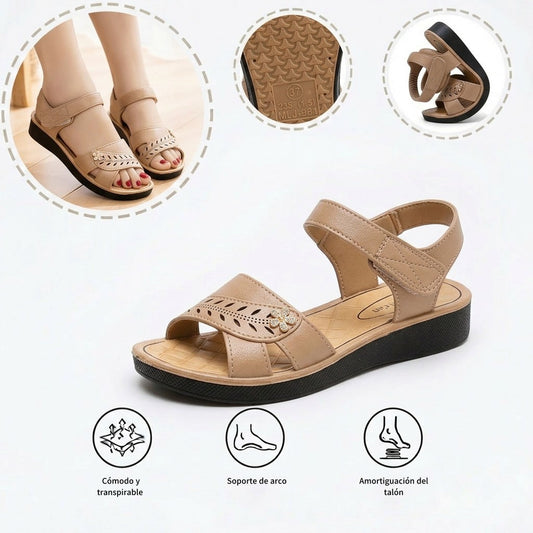 Sandalias ortopédicas ergonómicas — Con soporte para el arco que ayuda a aliviar el dolor de pies, estabilizar el talón y reducir la inestabilidad al caminar