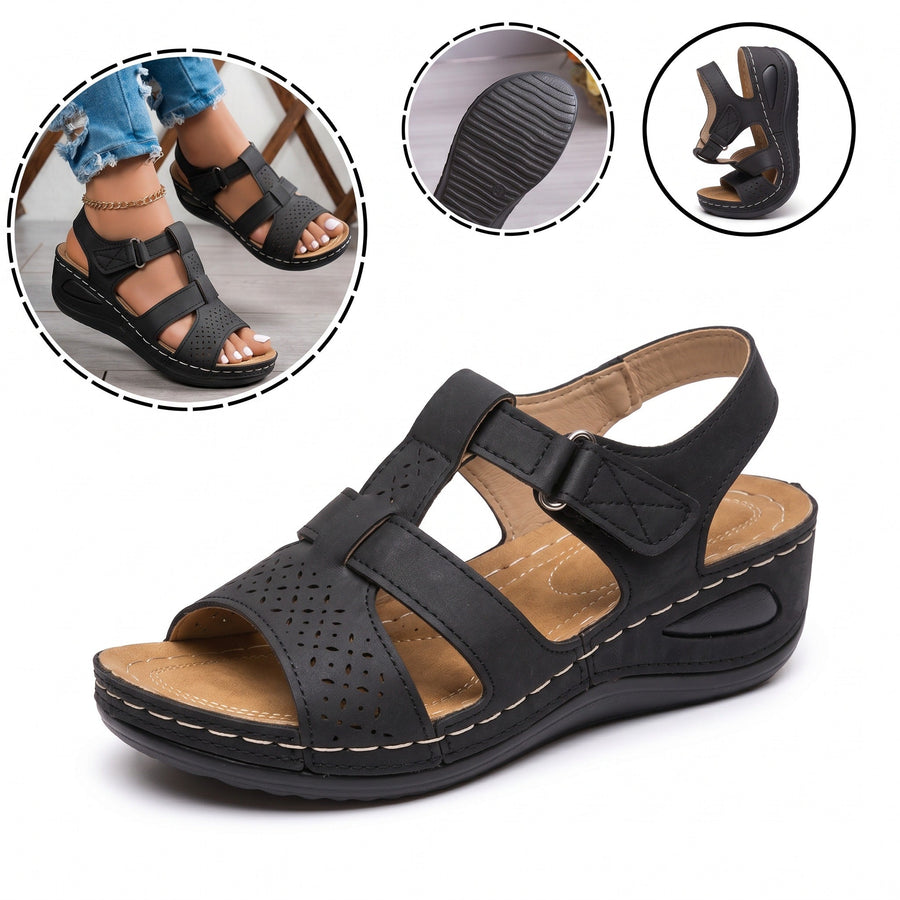 Sandalias ortopédicas ergonómicas — Con soporte para el arco del pie que ayuda a aliviar el dolor, estabilizar el talón y reducir la inestabilidad al caminar