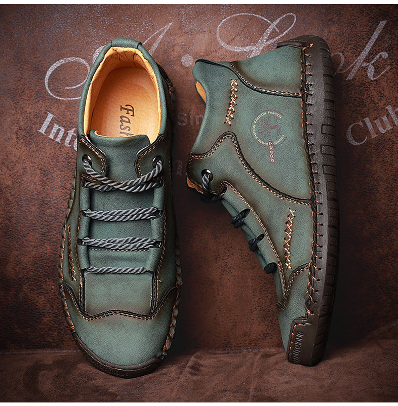 Zapatos ortopédicos cómodos y informales — de piel de vacuno italiana mate, con soporte para el arco