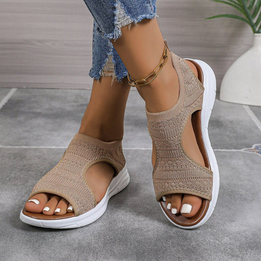 Sandalias ortopédicas de punto — con soporte para el arco plantar para caminar con comodidad