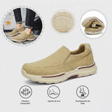 Zapatos ortopédicos cómodos de ante: con soporte para el arco plantar, que alivian el dolor; recomendados por podólogos
