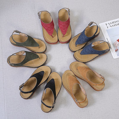 Sandalias ortopédicas ergonómicas — Con soporte para el arco que ayuda a aliviar el dolor de pies, estabilizar el talón y reducir la inestabilidad al caminar