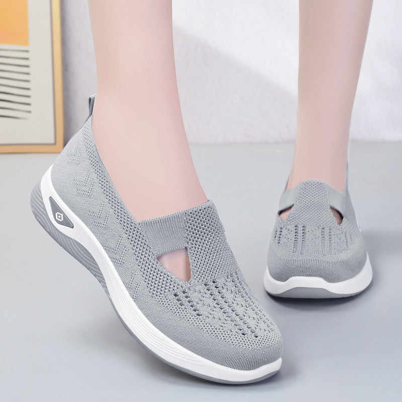 Zapatillas deportivas ortopédicas de malla: con soporte para el arco, alivian el dolor; amortiguación suave.