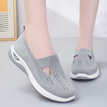Zapatillas deportivas ortopédicas de malla: con soporte para el arco, alivian el dolor; amortiguación suave.
