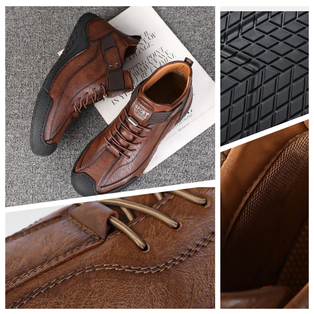 🔥Oferta por tempo limitado hoje: 70 % popust!  ⏰  - Calçado casual ZAPIEERS®, - Sapatos ortopédicos com design ergonómico - Couro premium + costura manual 👞