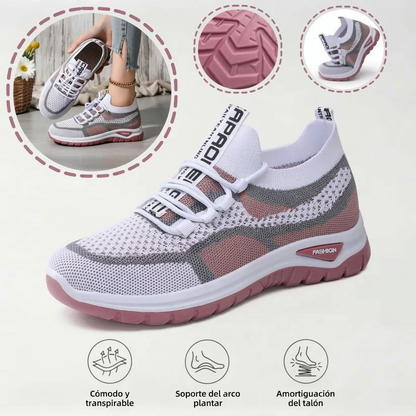 Zapatos correctores casuales en colores combinados
