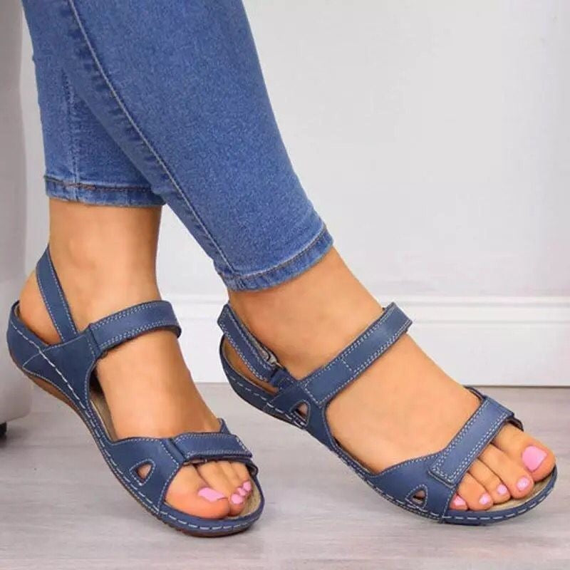 Sandalias ortopédicas ergonómicas — Con soporte para el arco que ayuda a aliviar el dolor de pies, estabilizar el talón y reducir la inestabilidad al caminar