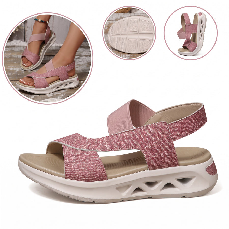 Sandalias antideslizantes y transpirables: con soporte para el arco del pie, que alivia el dolor; suaves y amortiguadoras.