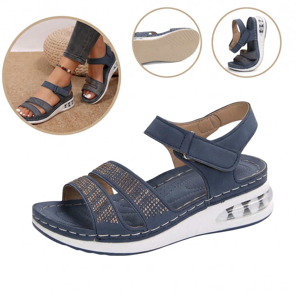 Sandalias ortopédicas ergonómicas — Con soporte para el arco que ayuda a aliviar el dolor de pies, estabilizar el talón y reducir la inestabilidad al caminar