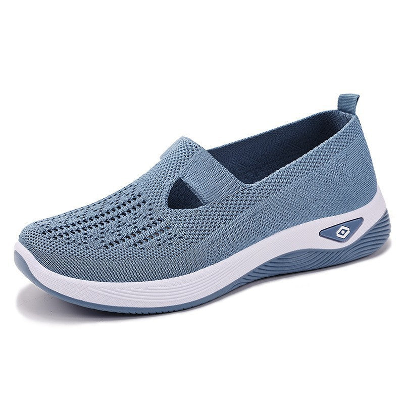 Zapatillas deportivas ortopédicas de malla: con soporte para el arco, alivian el dolor; amortiguación suave.