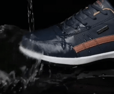Zapatos ortopédicos cómodos: con soporte para el arco plantar que alivia el dolor; ligeros, con amortiguación y exterior de piel impermeable.