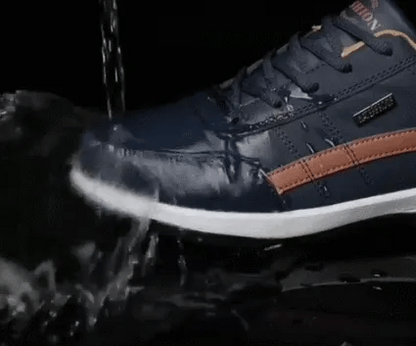 Zapatos ortopédicos cómodos: con soporte para el arco plantar que alivia el dolor; ligeros, con amortiguación y exterior de piel impermeable.