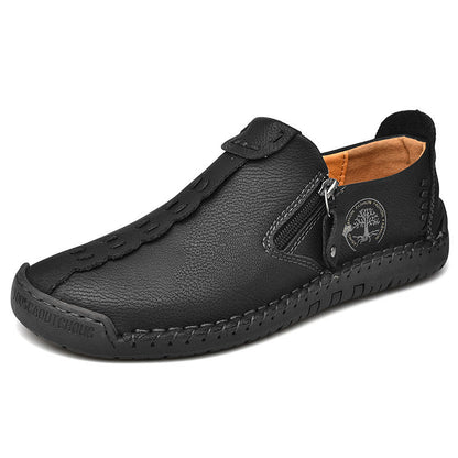 Zapatos ergonómicos con plantilla ortopédica de piel: piel de vacuno italiana de primera calidad, soporte para el arco y alivio del dolor de pies