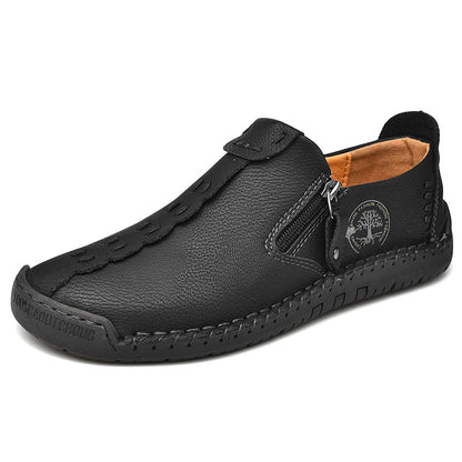 Zapatos ergonómicos con plantilla ortopédica de piel: piel de vacuno italiana de primera calidad, soporte para el arco y alivio del dolor de pies