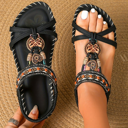 Sandalias planas: con soporte para el arco, para aliviar el dolor; ligeras y con amortiguación.