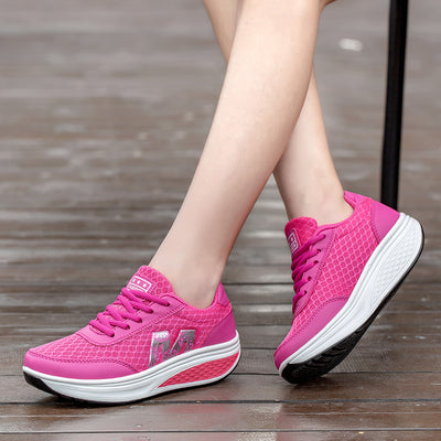 Zapatillas ortopédicas deportivas de malla — soporte para el arco plantar y amortiguación para las rodillas