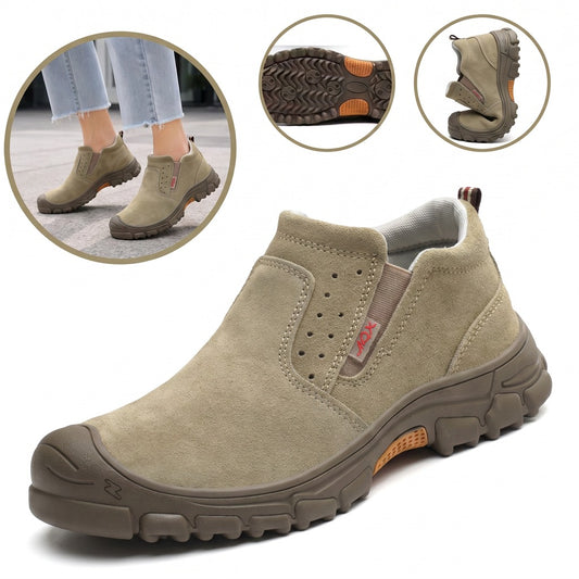 Zapatos ortopédicos de ante cómodos: suaves y cómodos, con una sujeción excelente. Alivian el dolor de pies.