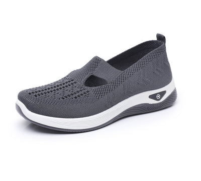 Zapatillas deportivas ortopédicas de malla: con soporte para el arco, alivian el dolor; amortiguación suave.