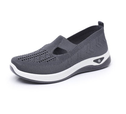 Zapatillas deportivas ortopédicas de malla: con soporte para el arco, alivian el dolor; amortiguación suave.