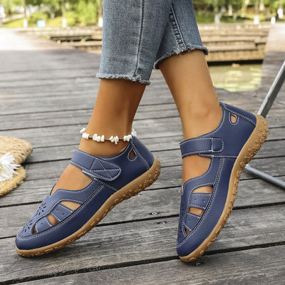 Sandalias con protección para los dedos: con soporte para el arco plantar, que alivia el dolor; ligeras y con amortiguación.