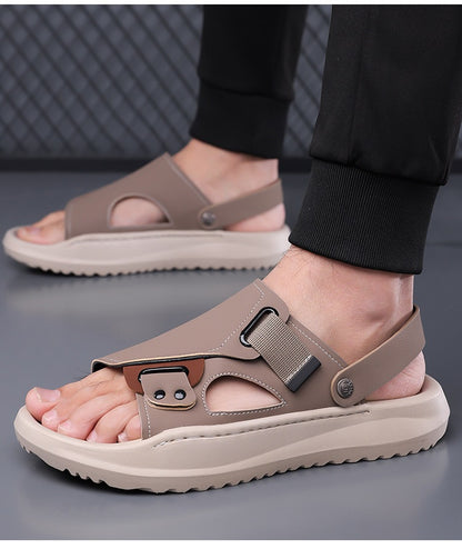 Sandalias antideslizantes y transpirables: con soporte para el arco del pie, que alivia el dolor; suaves y amortiguadoras, dos estilos en un mismo calzado.