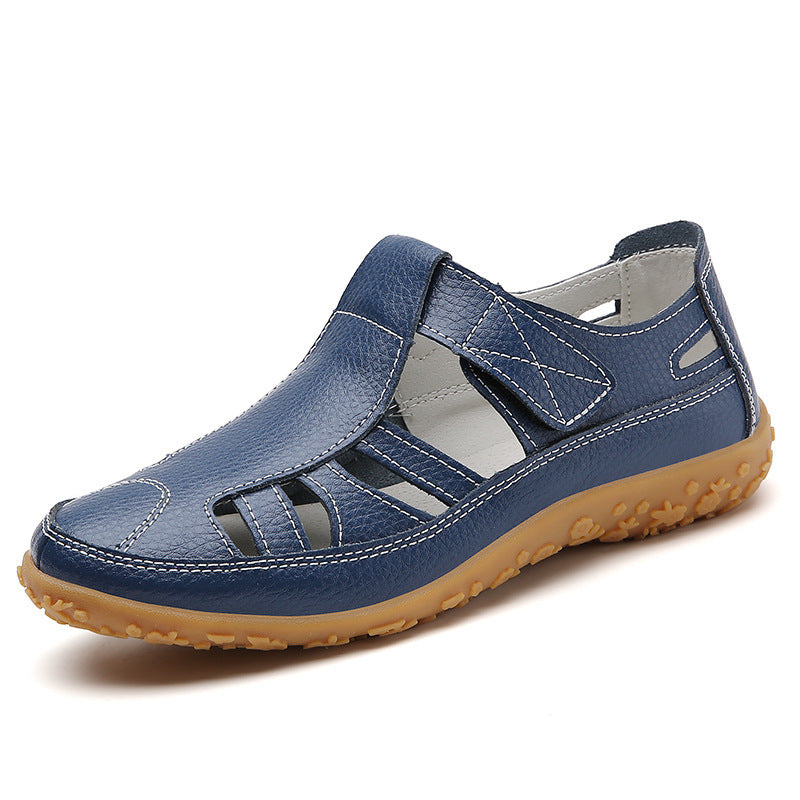 Sandalias con protección para los dedos: con soporte para el arco plantar, que alivia el dolor; ligeras y con amortiguación.